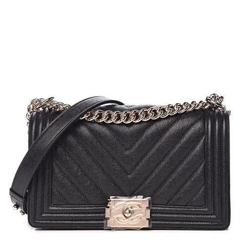 chanel boy chevron caviar medium|Chanel Black Chevron Quilted Caviar Old Medium Boy Bag .